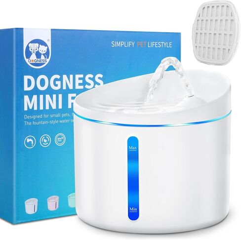 DOGNESS Pet Water Fountain, Healthy and Hygienic Drinking Fountain Super Quiet Flower Automatic Electric Water Bowl for Dogs, Cats, Birds (1L, Green) in Kuwait