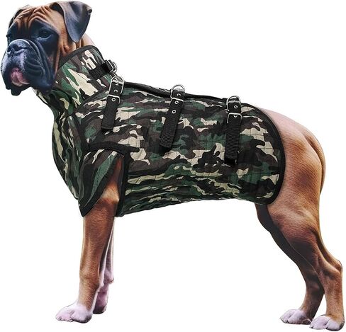 Aoneky Professional Hunting Dog Armor - Hunting Dog Safety Vest - Dog Harness Vest - Hounds Dog Protective Jacket (L) in Kuwait