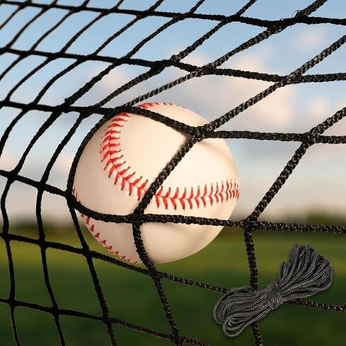 Sport Net Baseball Nets,Over 12 Sizes from 10 to 50 feet Baseball Softball Backstop Nets with 33 feet Nylon Rope, Heavy Duty Hitting Practice for for Backyard,Garage, Basement. in Saudi Arabia
