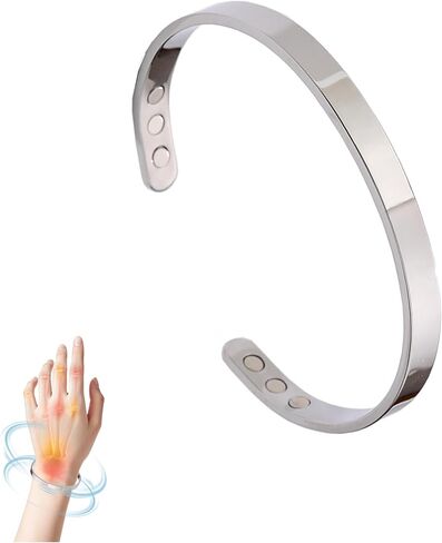 Vayro Menopause Bracelet, Menopause Stainless Steel Cuff Bangle Bracelet Relief Pain Relieve Stress Adjustable Emotional Support Energy Balance Open Bracelets for Women Men in Saudi Arabia