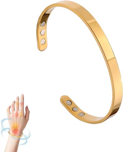 Vayro Menopause Bracelet, Menopause Stainless Steel Cuff Bangle Bracelet Relief Pain Relieve Stress Adjustable Emotional Support Energy Balance Open Bracelets for Women Men in Saudi Arabia
