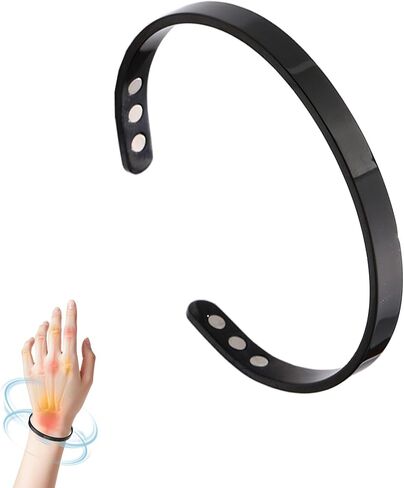 Vayro Menopause Bracelet, Menopause Stainless Steel Cuff Bangle Bracelet Relief Pain Relieve Stress Adjustable Emotional Support Energy Balance Open Bracelets for Women Men in Saudi Arabia