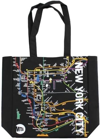 Official Licensed New York MTA Subway Map Polyester Tote Bag in Saudi Arabia