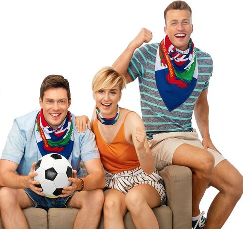 WEITBF 2 Pack Dominican Republic Flag Bandana Dominican Scarf Bandanas Headband - 100% Cotton, 22 x 22 inch in Kuwait
