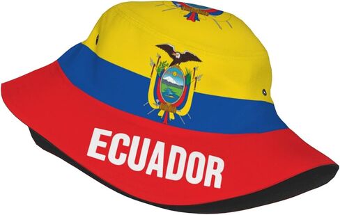 Ecuador Flag 2026 Bucket Hat Supporter Cheer Fans Team Fisherman Hats Black in Saudi Arabia