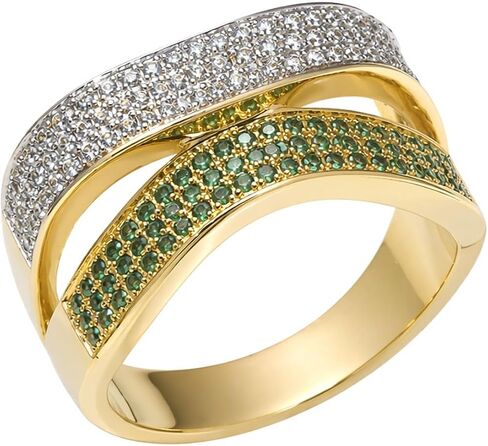 Twist Radiance, Wideband Statement Rings for Women, Elegant Gold Jewelry Accessories, Perfect for Party & Date Night, Hypoallergenic & Durable in Kuwait