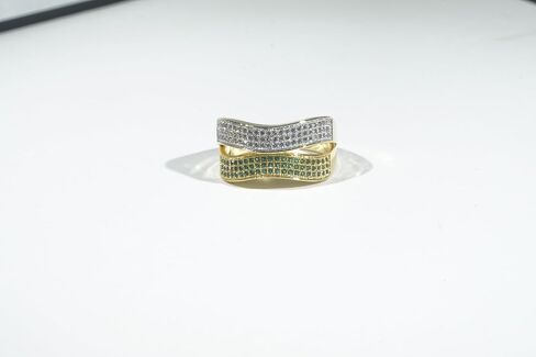 Twist Radiance, Wideband Statement Rings for Women, Elegant Gold Jewelry Accessories, Perfect for Party & Date Night, Hypoallergenic & Durable in Kuwait