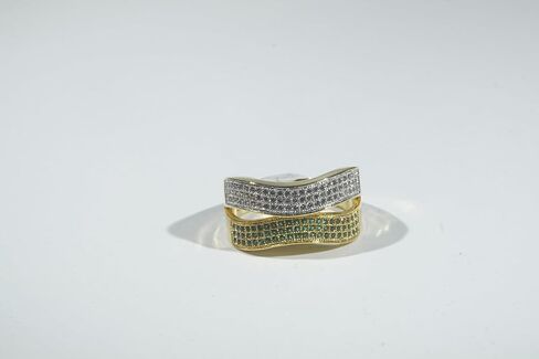 Twist Radiance, Wideband Statement Rings for Women, Elegant Gold Jewelry Accessories, Perfect for Party & Date Night, Hypoallergenic & Durable in Kuwait
