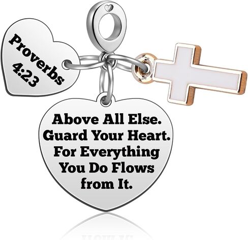 Inspirational Christian Gifts Charms for Bracelets Necklace Inspirational Religious Gifts for Women Men Bible Verse Gift in Kuwait