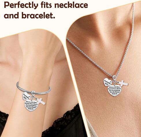 Inspirational Christian Gifts Charms for Bracelets Necklace Inspirational Religious Gifts for Women Men Bible Verse Gift in Kuwait