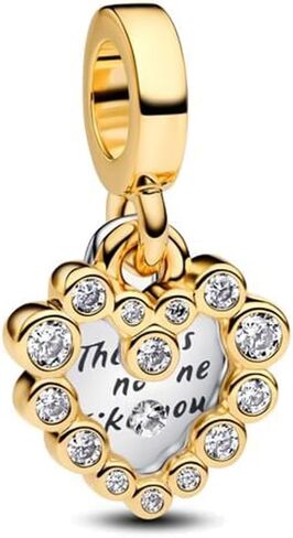 S925 Sterling Silver Charms, Tulip Family Tree Heart Love Charm Fit Women Bracelet & Necklaces DIY Jewelry Gifts Mother's Day in Saudi Arabia