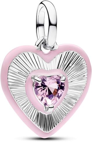 S925 Sterling Silver Charms, Tulip Family Tree Heart Love Charm Fit Women Bracelet & Necklaces DIY Jewelry Gifts Mother's Day in Saudi Arabia
