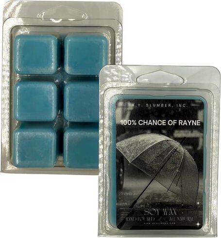 100% Chance of Rayne Wax Melt, Rain Storm Scent, Thunderstorm Scent, Hand Poured Soy Wax, 2.5 Oz, All Natural, Flameless Home Fragrance, Rain Shower Fragrance in Saudi Arabia