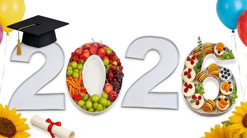 14" Cardboard Number Shaped Mache Decorative Strawberries Fillable Chocolate Candy Cupcakes Box for Graduation and New Year's Parties (2026) in Saudi Arabia