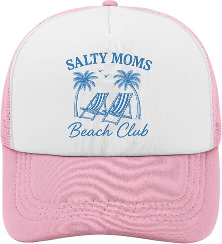 قبعة نادي الشاطئ Salty Moms لسائقي الشاحنات، قبعات بيسبول للسيدات، هدايا عيد ميلاد مضحكة in Kuwait