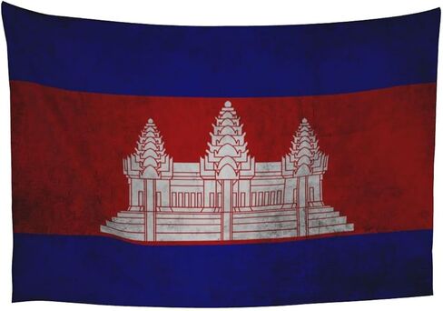 Cambodia Cambodian Flag Tapestry 60x40 Inches Wall Decoration Tapestries Aesthetic Wall Hanging For Home Decor Bedroom Living Room Dorm Decor in Saudi Arabia