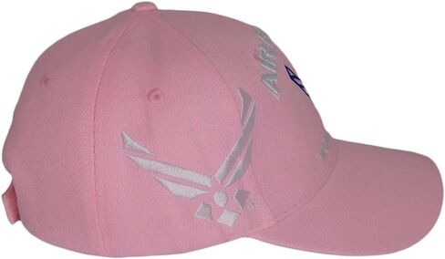 قبعة Trade Winds Air Force Wings Woman Veteran V Pink Shadow المطرزة من الأكريليك - مرخصة رسميًا in Kuwait