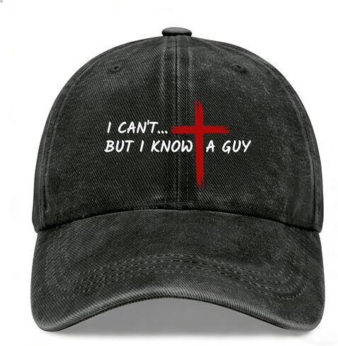 I Can't but i Know a Guy Baseball caps Black Adjustable Hats Men Women Hat Sports Truck Funny Cap. in Saudi Arabia