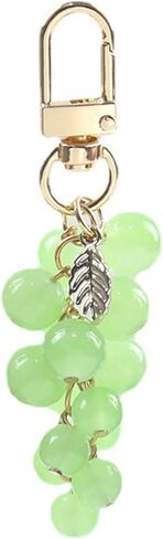 Cartoon Grape Keychain, Women's Colorful Fruit Keyring, Bag Car Pendant, Backpack Charm, Jewelry Accessories in Saudi Arabia