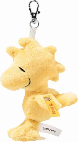 Steiff Handcrafted Since 1880 Premium Plush Officially Licensed Peanuts Gang - Snoopy & Friends Pendant Charm Keychain - 4.3" Woodstock in Saudi Arabia