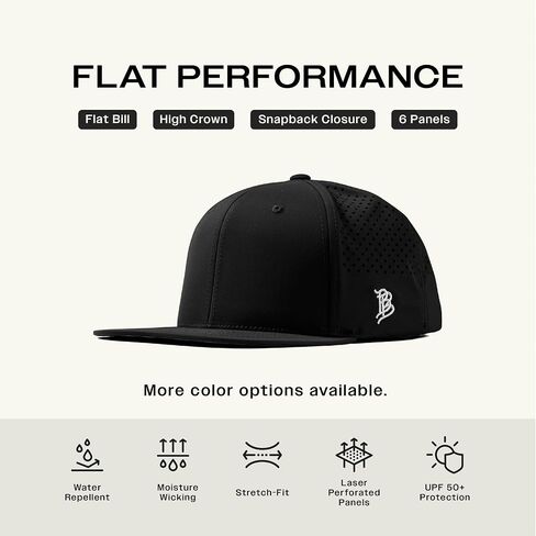 Branded Bills Salute Midnight American Flag Performance Snapback Hat for Men | Flat Bill or Curved Brim Baseball Cap in Kuwait