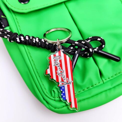 Kentucky Souvenirs Keychain With Key Ring - American Flag Keychain, Key Holder For Gifts,Souvenirs From Usa,Spot M in Kuwait
