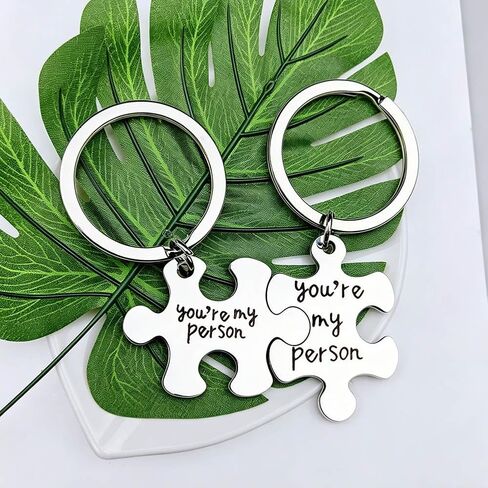 Matching Husband and Wife Keychains Gifts for Couples Gifts for Him Boyfriend and Her Girlfriend You're My Person Gift Keychain for BF GF Best Friend Puzzle Piece Key Chains in Saudi Arabia