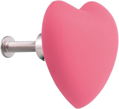 Sewroro 4pcs Pink Heart Shaped Cabinet Handles Cute Cartoon Drawer Pulls Soft Silicone Wardrobe Hardware for ’ Room Furniture Decor in Kuwait