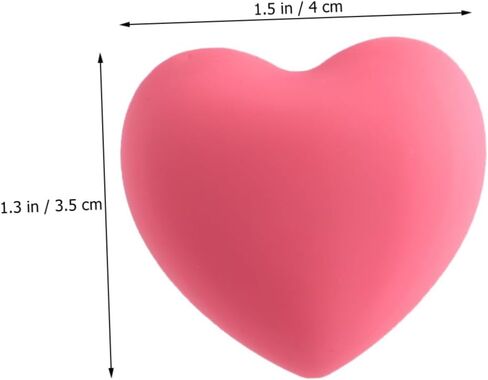 Sewroro 4pcs Pink Heart Shaped Cabinet Handles Cute Cartoon Drawer Pulls Soft Silicone Wardrobe Hardware for ’ Room Furniture Decor in Kuwait