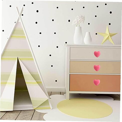 Sewroro 4pcs Pink Heart Shaped Cabinet Handles Cute Cartoon Drawer Pulls Soft Silicone Wardrobe Hardware for ’ Room Furniture Decor in Kuwait