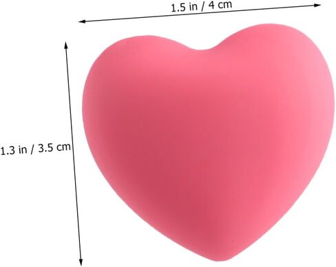 SUPVOX 4pcs Pink Heart-Shaped Drawer Handles Soft Silicone Pull Knobs Cute Cabinet Handle for ’ Room Furniture Wardrobe Cabinet Door Accents in Saudi Arabia