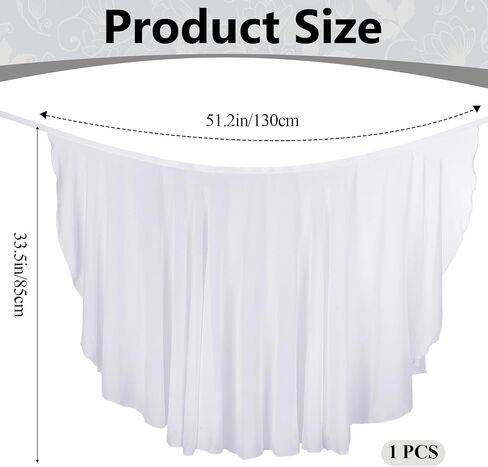 White Ballet Wrap Skirt for Women, Ladies Long Dance Skirt White Elegant Skirts Elastic Waist Ballet Skirts for Adult Ladies Big Girls in Kuwait