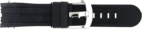 Watch Band for Apollo in Black Color Rubber in Saudi Arabia