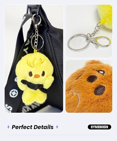 Stray Merch Cute Plush Keychain Soft Stuffed Animal Pendant for Women Backpack Tote Handbag Charm Decor Accessories 8 PCS Set in Saudi Arabia