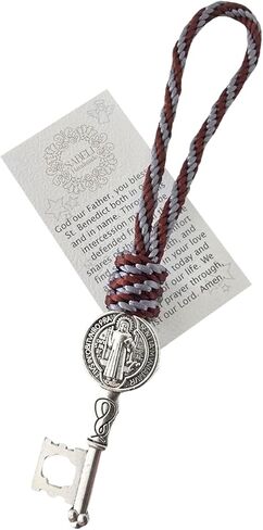 Sabeli Handmade Saint Benedict Key Protection Blessing Catholic Gift Llave San Benito Protector, Medal Wall Door Hanger in Saudi Arabia