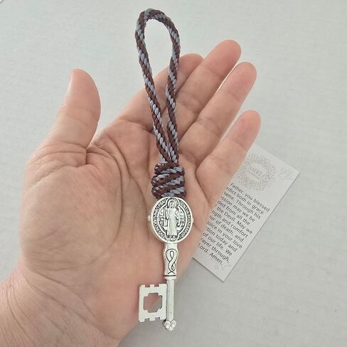 Sabeli Handmade Saint Benedict Key Protection Blessing Catholic Gift Llave San Benito Protector, Medal Wall Door Hanger in Saudi Arabia