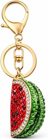 Fruit Keychain – Watermelon Keychains Bag Charms for Women with Crystal Embellishments, Cute Key Chains Gifts for Girls, Family, Friends and Summer Lovers in Kuwait