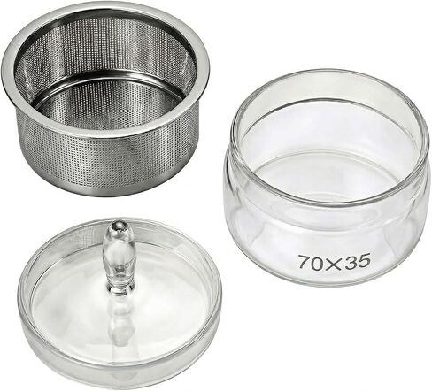 Watch Cleaning Kit with Glass Container, Stainless Steel Strainer | Professional Watch Oil Washing Jar, Watch Repair Tools & Kits in Saudi Arabia