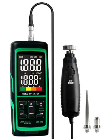 Vibration Meter Digital Vibrometer Handheld Vibration Analysis Equipment Acceleration Velocity Displacement Measurement in Kuwait
