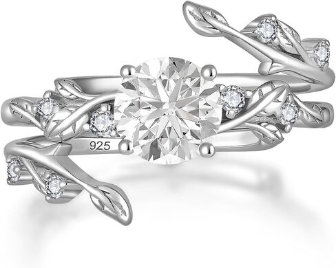 YL Pear/Round/Heart/Kite Cut Leaf Moissanite Engagement Wedding Rings for Women Sterling Silver Infinity Promise Ring for Her in Kuwait