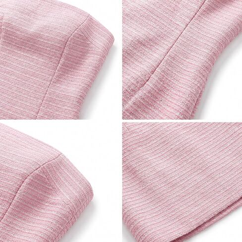 Women Tweed Strapless Bodycon Dress Elegant Pink White Plaid Tube Short Mini Party Dresses in Kuwait