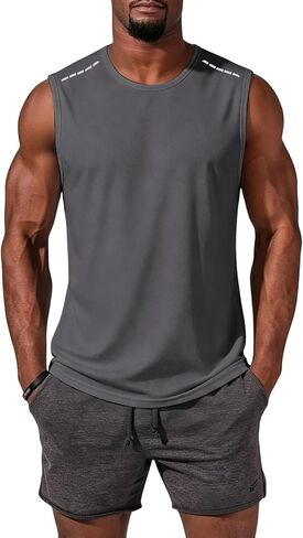 Tank Tops Men Lightweight Quick-Dry Athletic Stretch Sleeveless Running Muscle Shirt for Gym Beach & Casual Summer in Saudi Arabia