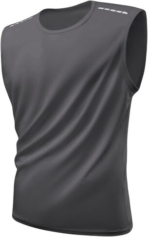Tank Tops Men Lightweight Quick-Dry Athletic Stretch Sleeveless Running Muscle Shirt for Gym Beach & Casual Summer in Saudi Arabia