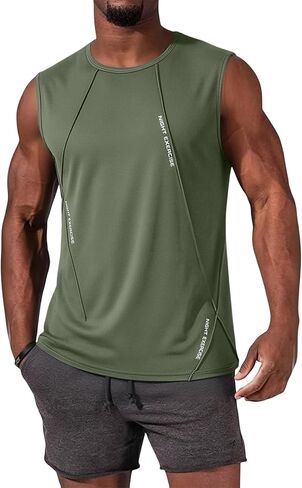 Tank Tops Men Lightweight Quick-Dry Athletic Stretch Sleeveless Running Muscle Shirt for Gym Beach & Casual Summer in Saudi Arabia