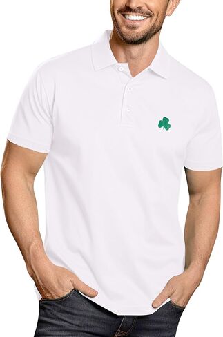 قمصان بولو Arvilhill للرجال St Patrick's Polo مطرزة أيرلندية (S-3XL) in Kuwait