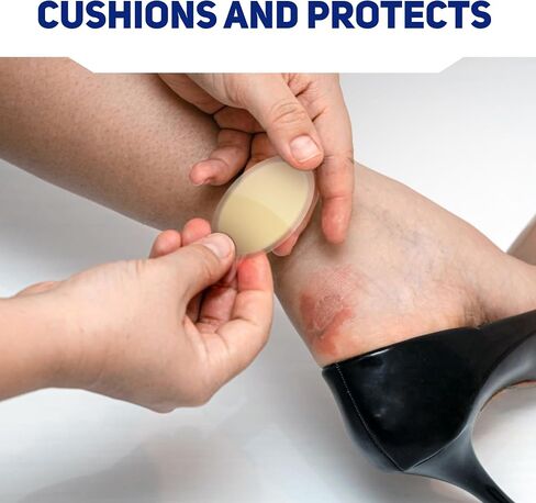 Care Science Hydrocolloid Gel Bandages for Heels, 1.3 in x 2.1 in, 16 Count | Waterproof Barrier for Wound Care or Blisters in Kuwait