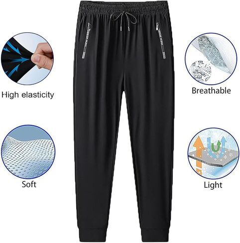 Comfy Stretch Active Pants for Women Over 50 - Quick Drying Ice Silk Pants Fit for All Body Hiking Workout Casual in Saudi Arabia