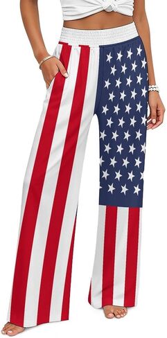Adugen Origei High Waist Stretch Pants Uganda Flag Sweatpants Wide Leg Stretchy Work Pants Slacks for Women 5X-Large in Saudi Arabia