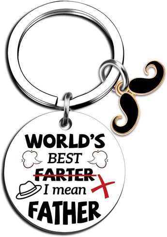 Fathers DayGift for Dad Funny Dad Gifts from Daughter Son Best Dads Ever Gift Keychain Cool Father's Day Birthday Gift in Saudi Arabia