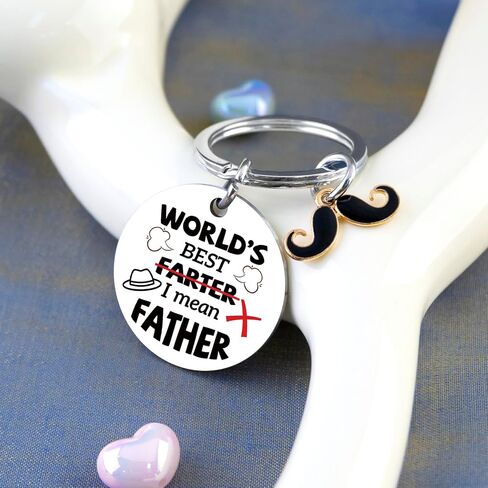 Fathers DayGift for Dad Funny Dad Gifts from Daughter Son Best Dads Ever Gift Keychain Cool Father's Day Birthday Gift in Saudi Arabia